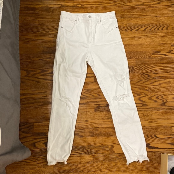 Abercrombie & Fitch- Super Skinny Ankle High Rise Jeans - Picture 2 of 4